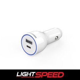 PureGear Light Speed  Dual usb port USB-C and USB-A car charger