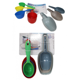 Set of measuring spoons and scoops 7 pcs